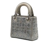 Mini Satin Cannage Strass Crystal Embellished Lady Dior